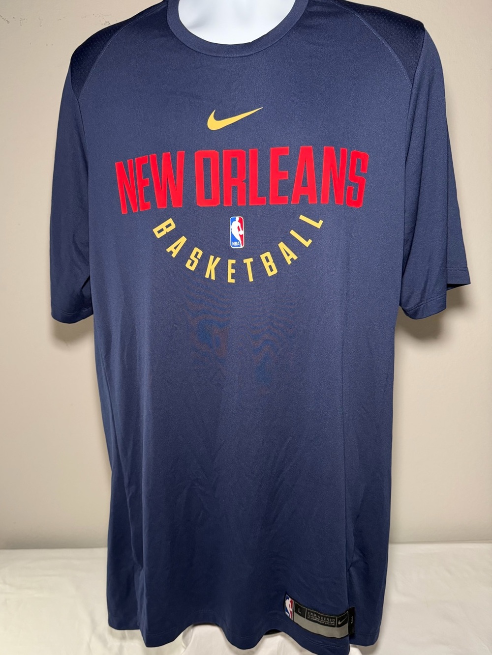 Nike NBA New Orleans Pelicans Dri-FIT Shooting Shirt LT Navy Basketball